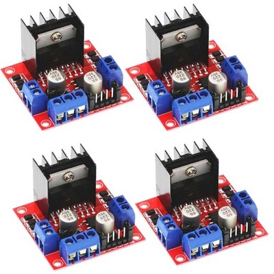L298N Motor Controller Board Modul 4er Set für Arduino Dual H-Brücke 5V-35V