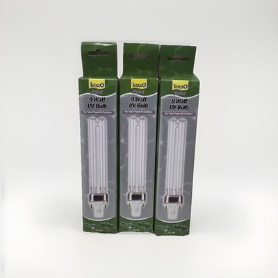 TetraPond 9 Watt UV Bulb For Tetra Pond UV Clarifiers LOT OF 3 - New Open Box