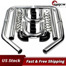 2 Inch Universal Turbo Aluminum Intercooler Piping Silicone Coupler Clamp Kit 2 Inch Universal Turbo Aluminum Intercooler Piping Silicone Coupler Clamp Kit