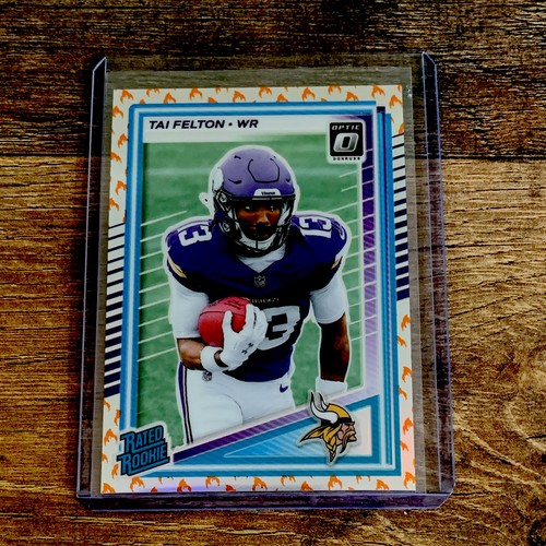 Panini Donruss Optic 2025 Tai Felton Minnesota Vikings #239 Rated Rookie Prizm