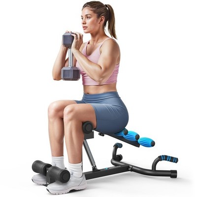 MERACH Deep Squat Machine for Women, Adjustable Glutes Trainer Machine, Blk/Blu