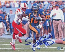 Steve Slaton Signed Autographed 8x10 Photo Picture Beckett COA West Virginia HOF