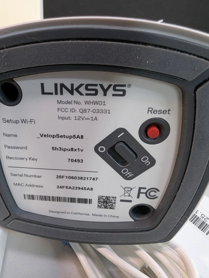 Linksys Velop WHW01 Mesh Wifi System Dual-Band AC1300 3x Nodes - Image 2 of 4