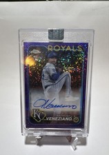 2024 Topps Chrome - Rookie Autographs Anthony Veneziano #RA-AV Purple Speckle...