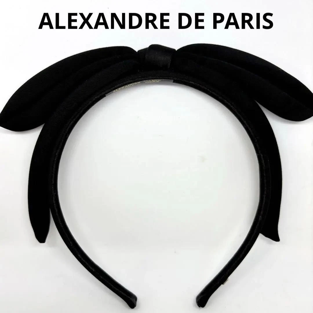 ALEXANDRE DE PARIS breaded denim headband 【ALEXANDRE DE PARIS