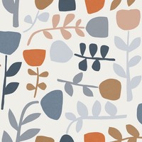 Fd26535_Hannah Blatt Stielen Senf Gelb Grau Fine Decor Tapete