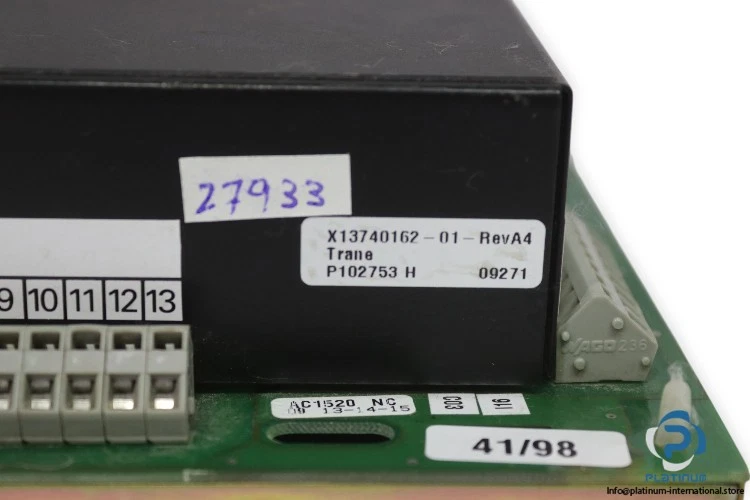 TRANE X13740162-01-REVA4 CONTROLLER_TRANE P 102 753100 G / P102753 H_TRANE 09271 - Image 4 of 4