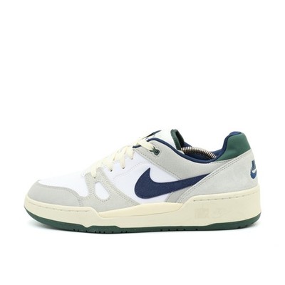 Nike Herren Force 58 Sneaker Weiß/Blau/Grü Wildleder/Textil Low Top EU 44.5