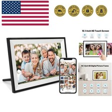 Digital Picture Frame 10.1 Inch WiFi Digital Photo Frame IPS HD Touch Screen ...
