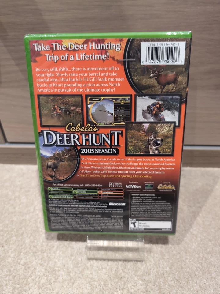 SEALED Cabela's Deer Hunt: 2005 Season (NEW Original Xbox, 2004) NTSC US SEALED - Image 4 of 4