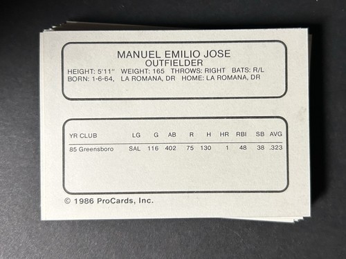 1986 Winter Haven Red Sox Team Set -  Complete (27/27) - ProCards :  NRMT-MT - Picture 2 of 8