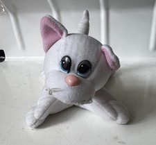 Vintage Tonka Pound Purries White Cat Plush 1986 Korea Blue Eyes