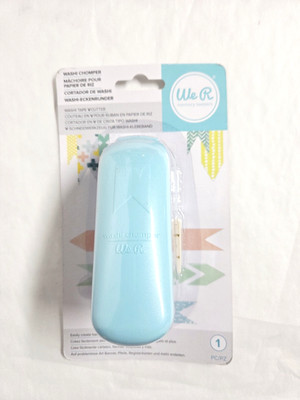 New We R Memory Keepers Washi Tape V Chomper Paper Ribbon Cutter Punch Crafts
