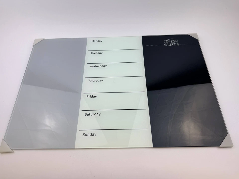 Magnetisches Glas Memoboard Wochenplaner 60x40 cm mit Zubehör - Bild 2 von 4