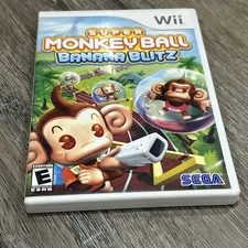 Super Monkey Ball: Banana Blitz (Nintendo Wii) Complete w/ Manual