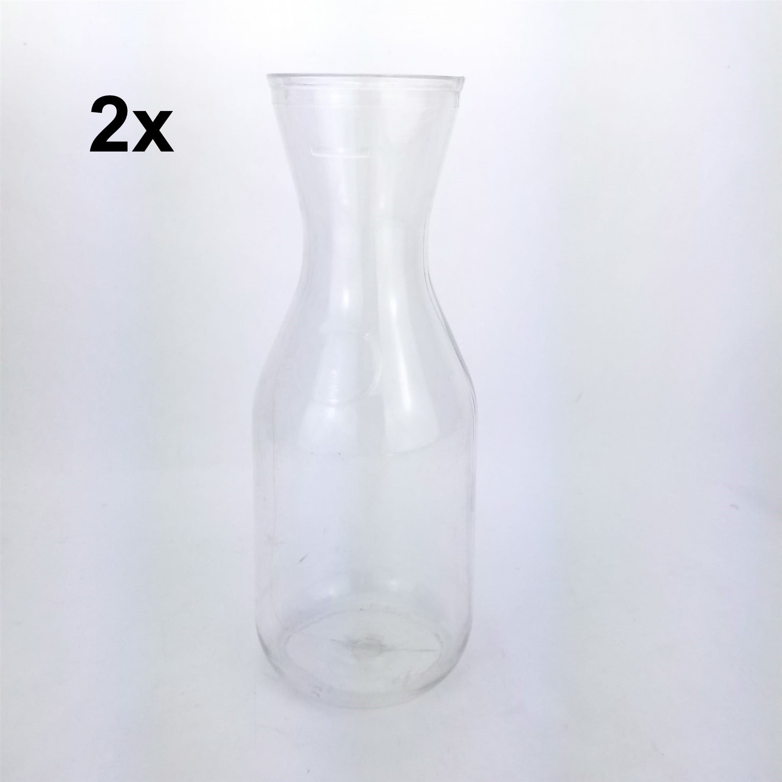 Set of 2 Cambro One Liter 34oz Carafe Decanter Camview Camliter Polycarbonate