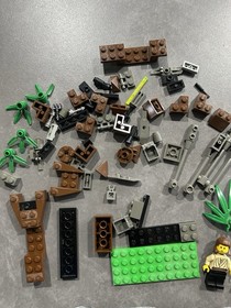 Lego Star Wars Sets #7128 #7121 Speeder Bikes & Naboo Swamp Mostly Complete No R