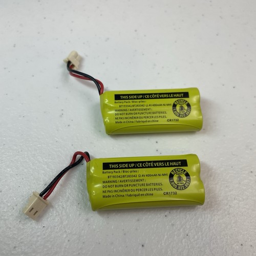 Two Rechargeable Battery Packs BT183342 / BT283342 2.4V 400mAh Ni-MH VTech At&t