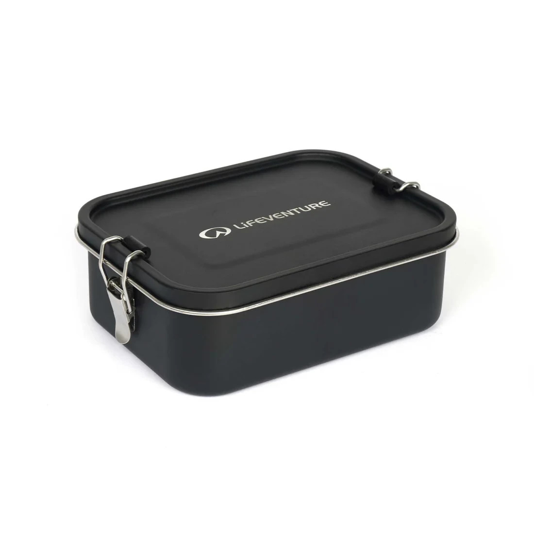 Lifeventure Stainless Steel Lunch Box - Black