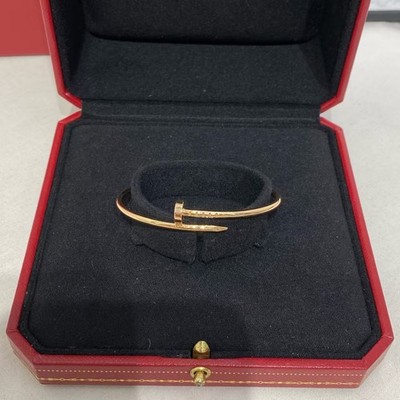 Cartier Juste Un Clou 18K Rose Gold Bracelet Size 15