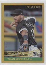 2018 Donruss Retro 1984 Variations Press Proof Gold 82/99 Yoan Moncada #230 za5
