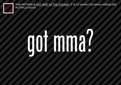(2) Got MMA Sticker Die Cut Decal Self Adhesive Vinyl martial arts - Bild 1 von 1