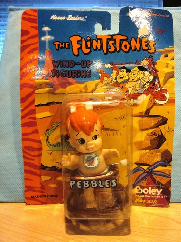 Wind Up The Flintstones Pebbles Hanna Barbera Figure Boley Ebay