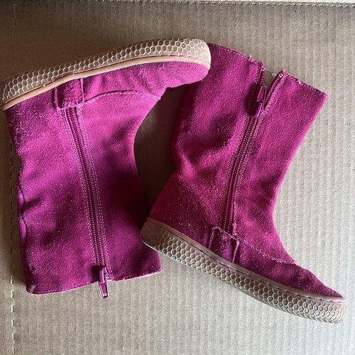 Livie & Luca Marchita Tiempo Hot Pink Shoes Boots Size 7 Suede Leather - Picture 2 of 5