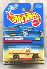 1998 Hot Wheels Rescue Ranger White Collector #1061 Fire Dept. Vintage 24075