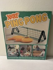Vintage 1982 Parker Brothers Official Nerf Ping Pong Table Tennis Set w/ Box