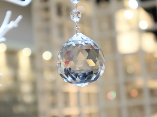 Candelabro bola de cristal (30 mm) fiesta captador sol decoración prisma ventana - Imagen 7 de 13