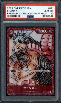 Franky - OP01-021 - PSA 10 - Film Red Collection - Promo - One