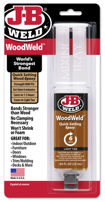 #ad JB Weld 50151 WoodWeld Syringe Bonding Epoxy $10.96
