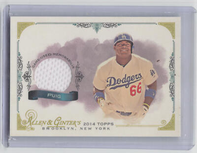 2014 Topps Allen & Ginter #FSR-YP Yasiel Puig Relics