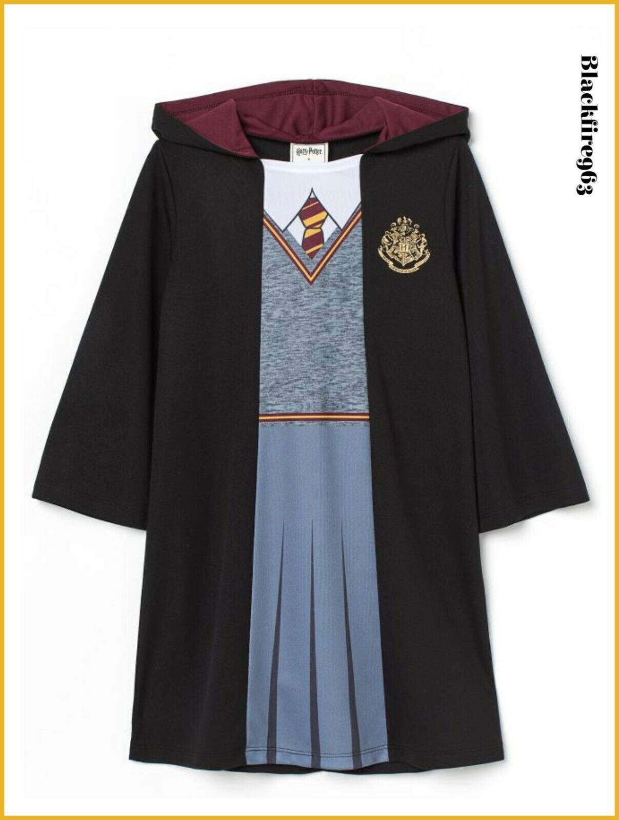 Girls Harry Potter Robe Hermione Granger Fancy Dress Costume Outfit 3-4  Years