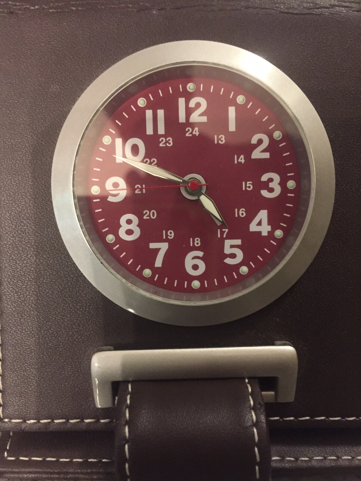 Wellgain Quartz Travel Desk Top Fold Up Alarm Clock New Battery eBay