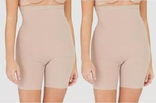 p4 Lot of 2 ASSETS by SPANX Womens High-Waist Mid-Thigh Super Control Size 3