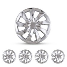 13 Set Of 4 Chrome Wheel Covers Full Rim Snap On Hub Caps For Car Truck Suv R13