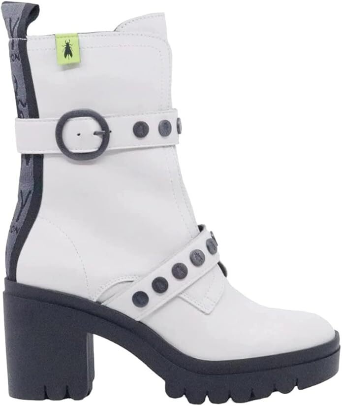 Ankle Boots Fly London White Boots Sepatu Bot Pergelangan Kaki