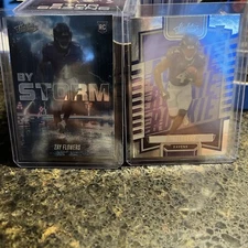 Zay Flowers RC #BST-11 '23 Absolute By The Storm Rookie CardBaltimore Ravens JS