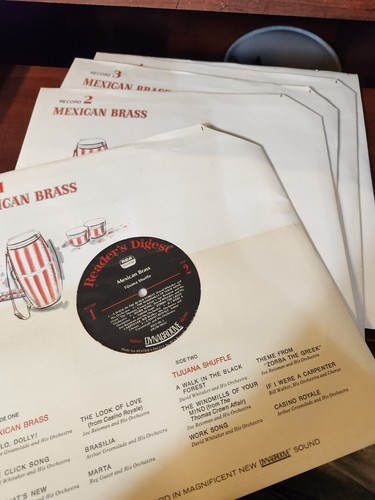 READERS DIGEST MEXICAN BRASS HAPPY HITS WITH A HAPPY BEAT 5 RECORD ALBUM BOX SET - Picture 3 of 3