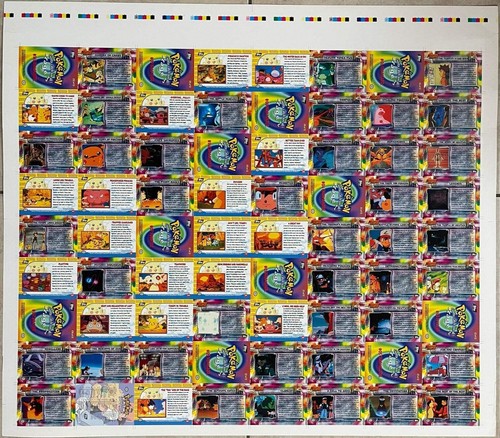 Topps 1999 Pokémon The First Movie Uncut Sheet - 2 of 2 - Picture 9 of 16