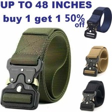 MEN Casual Military Tactical Army Adjustable Quick Release Belts Pants Waistband