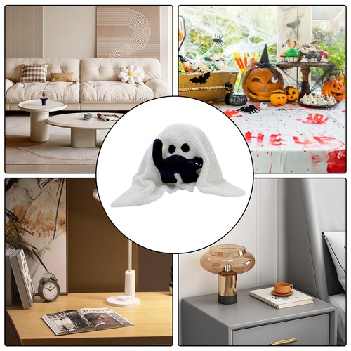 Ghost Plush Toy Stuffed Plush Halloween Ghost Pillow Halloween Vibe Stuffed Gift - Picture 9 of 9