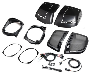 Hertz HD14H Saddle Bag Lid Kit with Speaker Harness  (Speakers not Included)