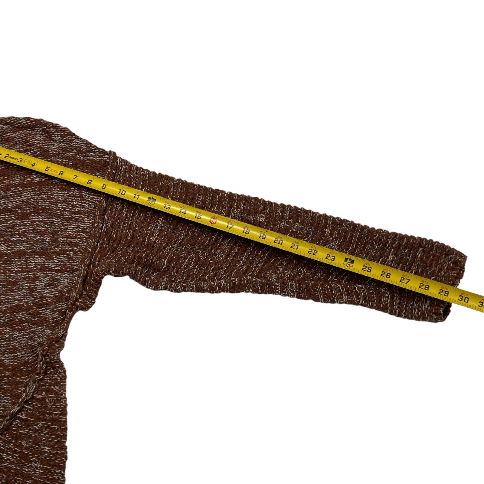 Universal Thread Brown & White Long Sleeve V-Neck… - image 7