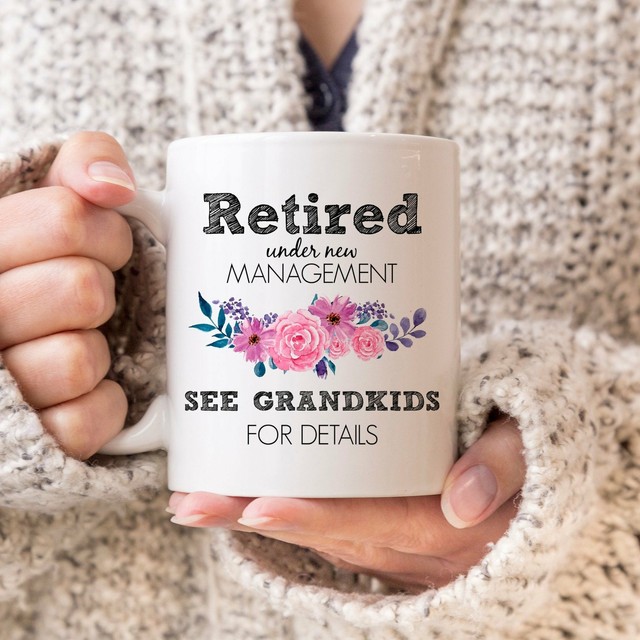 Retired Mug Retirement Gifts For Mom Retirement Gift For Grandma Full Time eBay