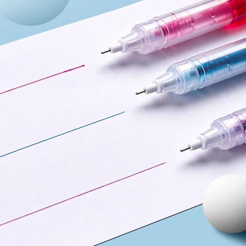 Rollerball Pen Straight Liquid Gels Pen Roller Pen 0.5mm Ballpoint Pens