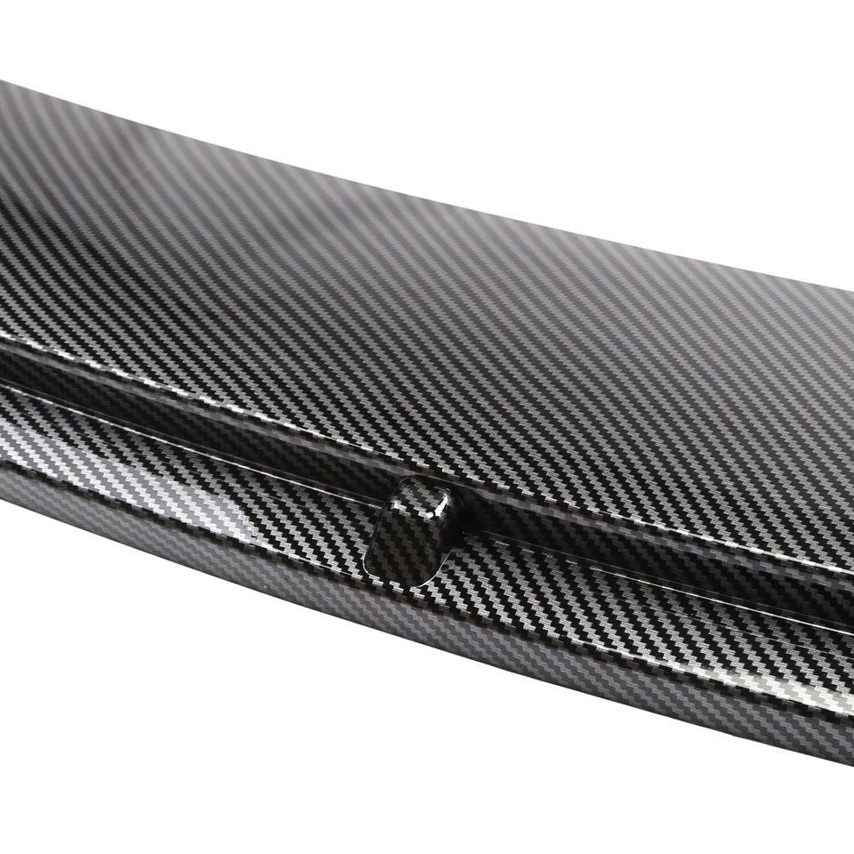 For Mercedes-Benz C Carbon Fiber Front Bumper Lip Spoiler 86.6" Side Skirt Kit - Image 4 of 4