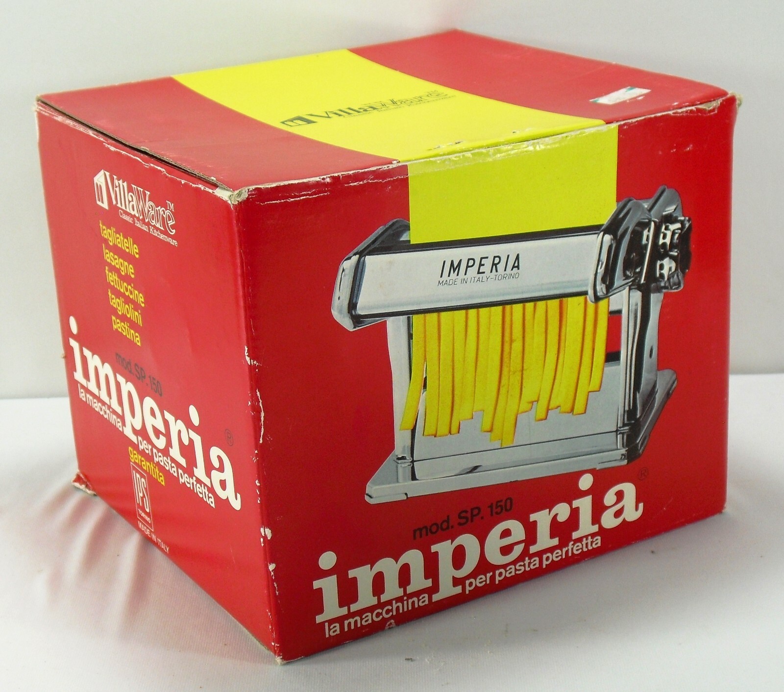 Italian Pasta Maker Tipo Lusso Imperia S.104 Made in Italy - Torino  COMPLETE !!!